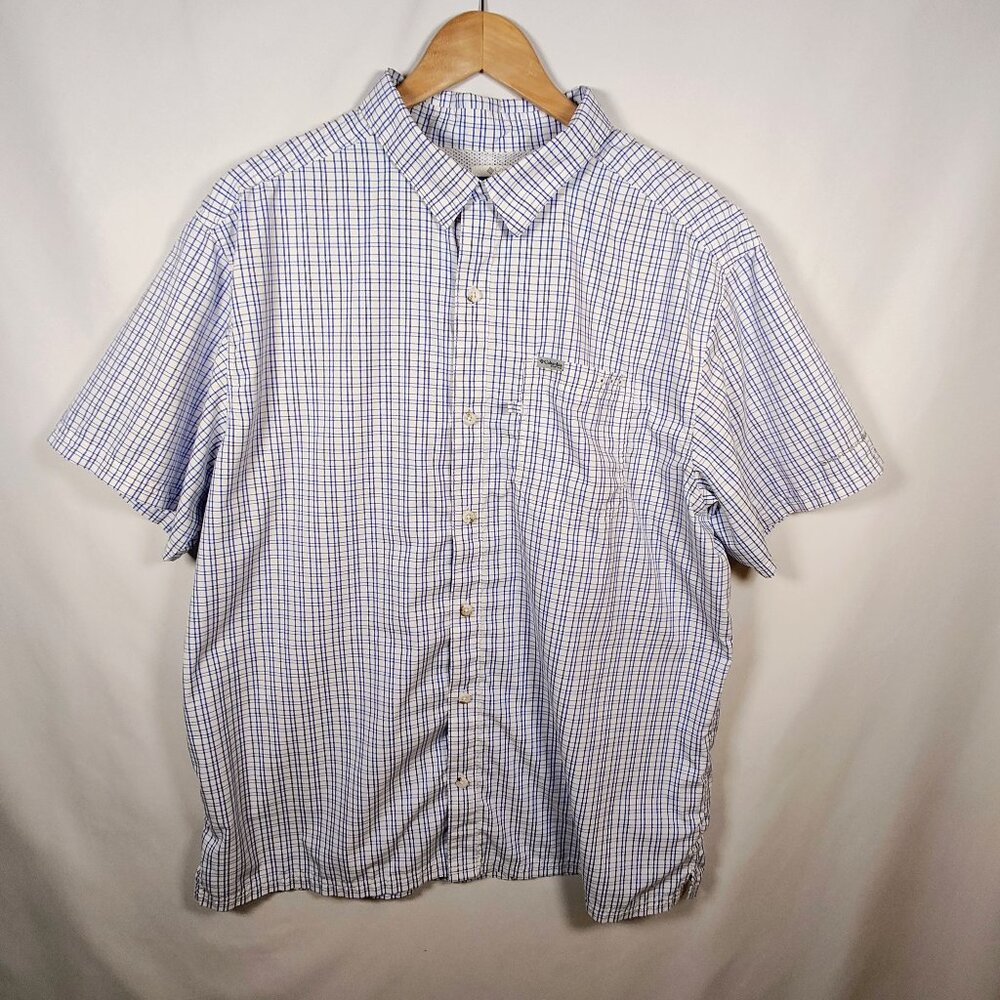 Columbia Performance Fishing Gear‎ Omni Shade Men's XL Plaid Button-Down Shirt